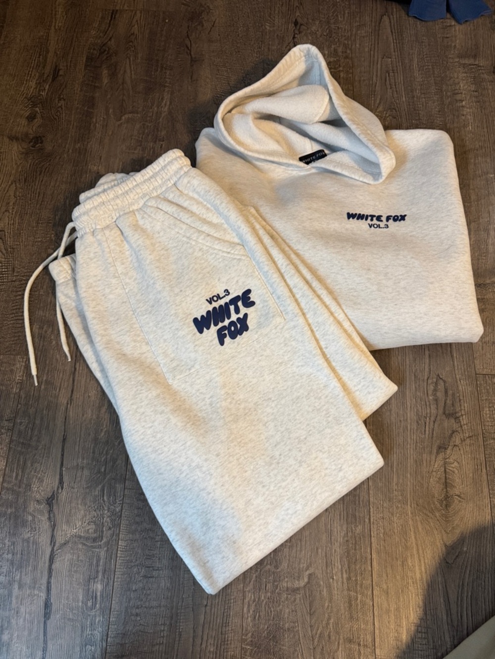 WHITE FOX vol 3 mineral gray Hoodie & Jogger Set